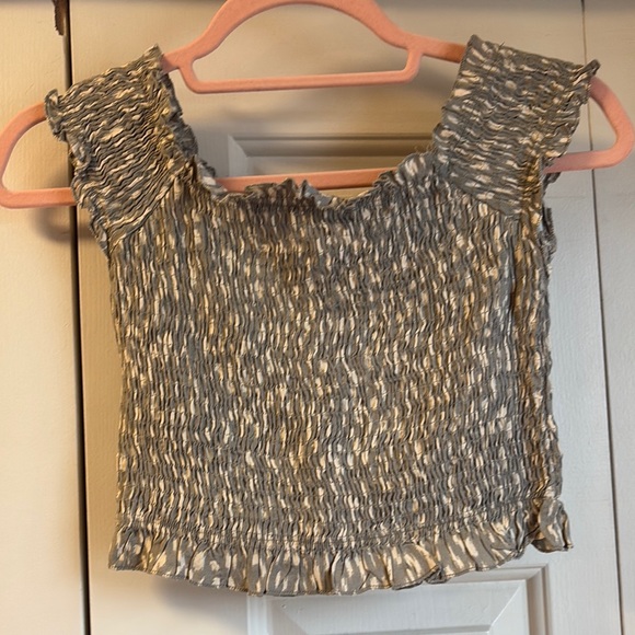 Smocked Top with Ruffled Edges - Picture 3 of 7